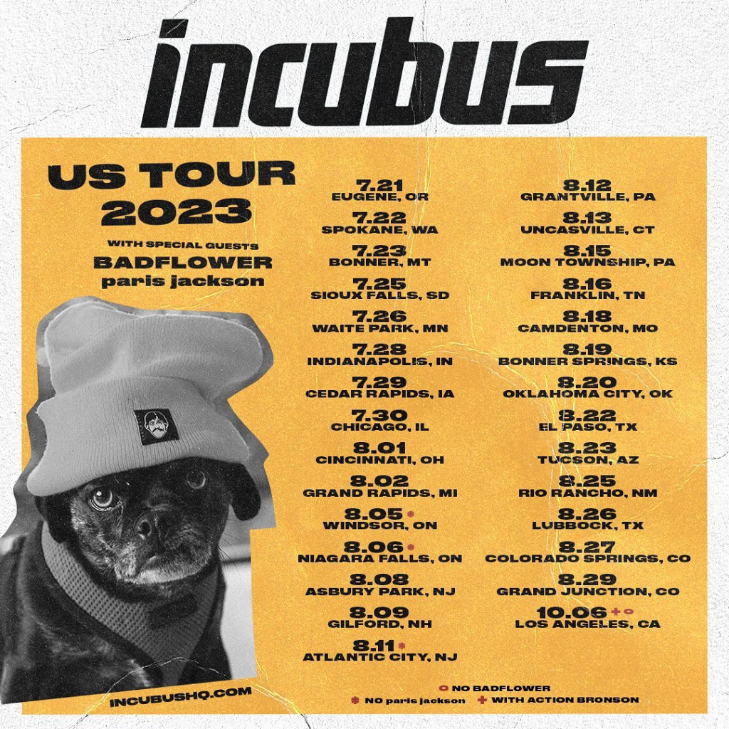 Incubus Summer Tour 2023