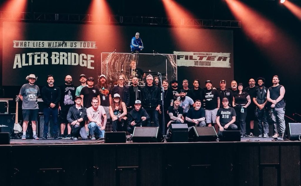 Alter Bridge, Tim Montana, Filter and Crew